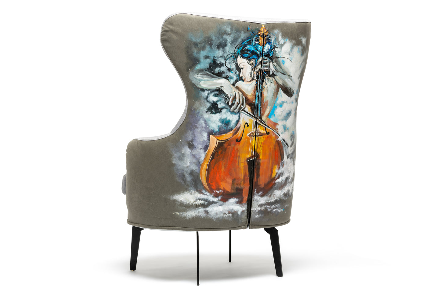 Minkštas fotelis "Sielų muzika"
