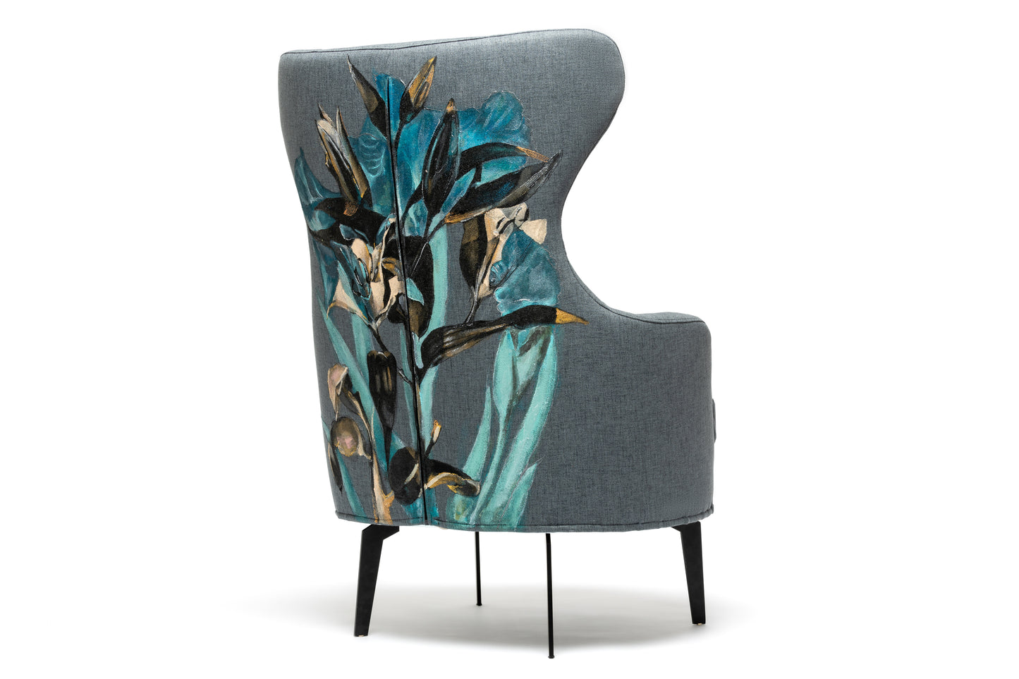 Minkštas fotelis "Karalienės lelijos"