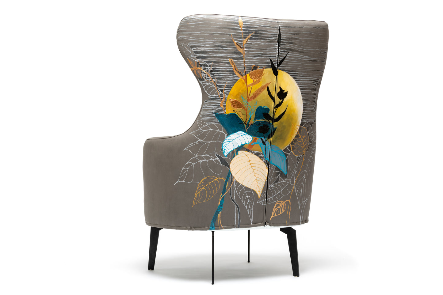 Minkštas fotelis "Tekanti saulė"