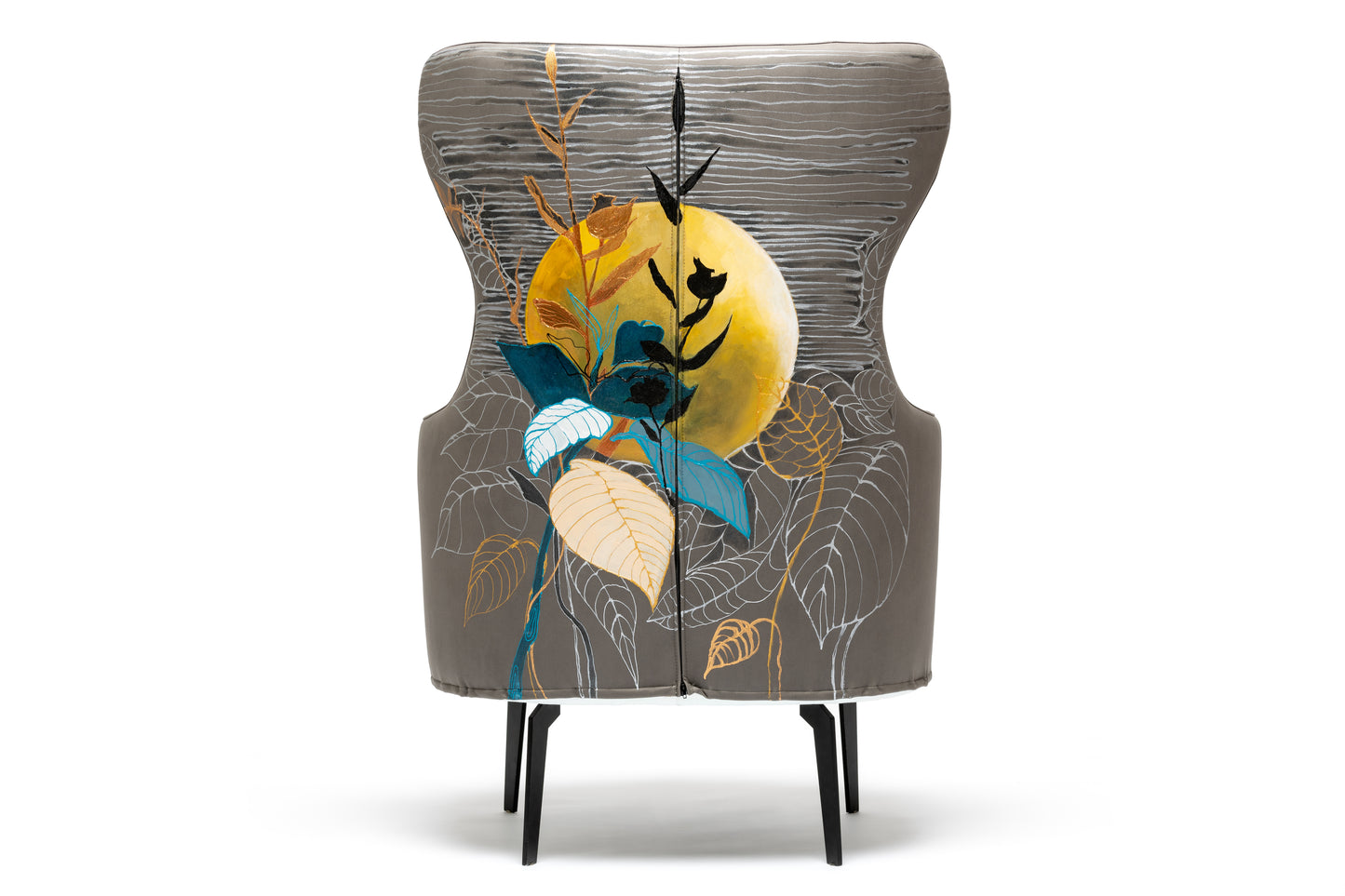 Minkštas fotelis "Tekanti saulė"